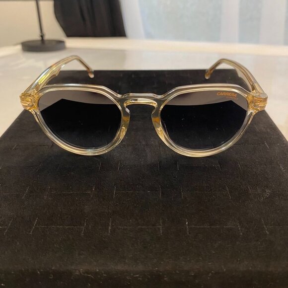 Carrera 314/S Round Sunglasses Clear Frame Blue Gradient Lens main image 9